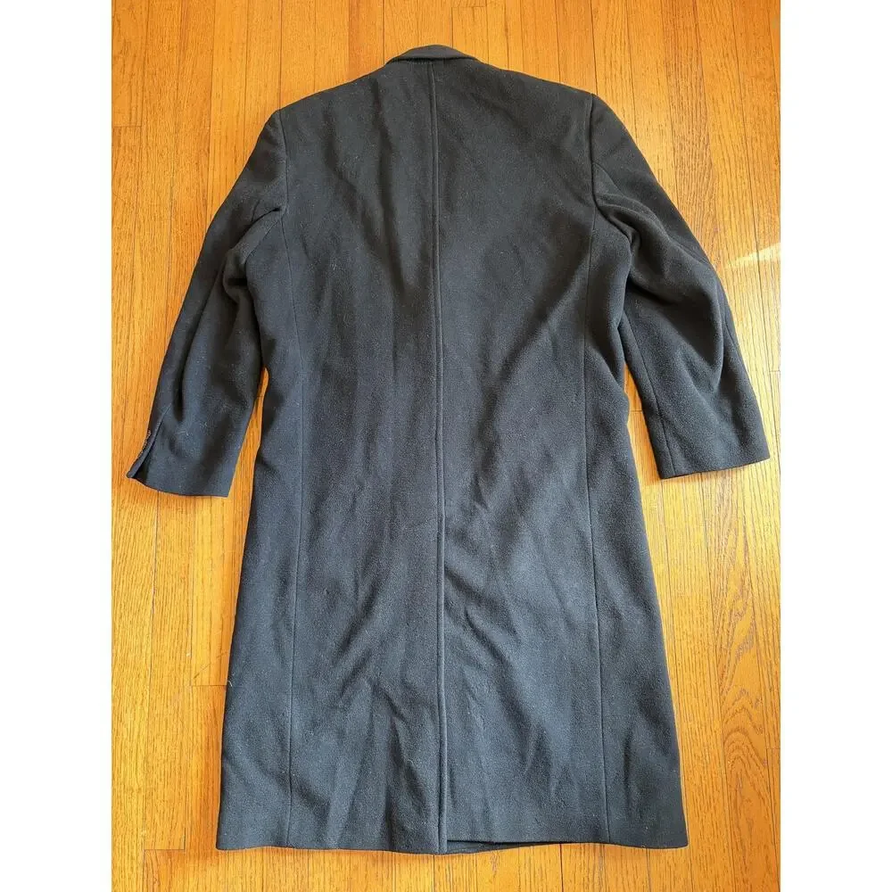 Kasper Womens Long Cashmere Overcoat M Black - Picture 8 of 11